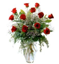 Adana çiçek gönderme camda güller 11 adet adana çiçekçi